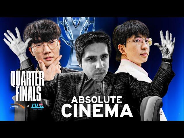 INSANE LCK vs LPL ADC MASTERCLASS FOR SEMIFINALS SPOT | HLE vs BLG | Worlds 2024 QUARTERFINALS