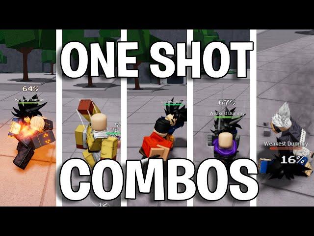 (UPDATED)TRUE ONE SHOT COMBOS FOR EVERY CHARACTER (Strongest battlegrounds)