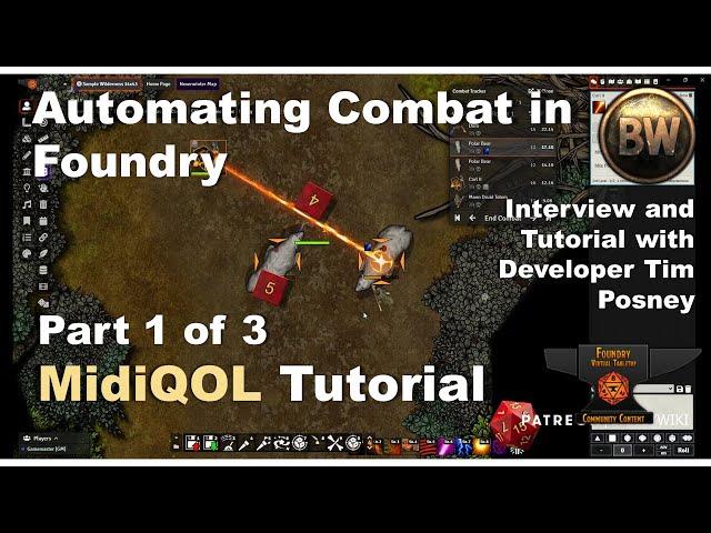 Module Tutorial: MidiQOL Part 1. Ultimate Combat Automation in Foundry VTT (dnd5e)