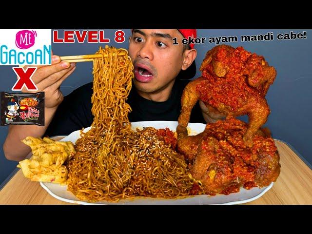 GakNgotak! MUKBANG 6 BUNGKUS MIE GACOAN LV 8 DAN MIE SAMYANG MANDI CABE!