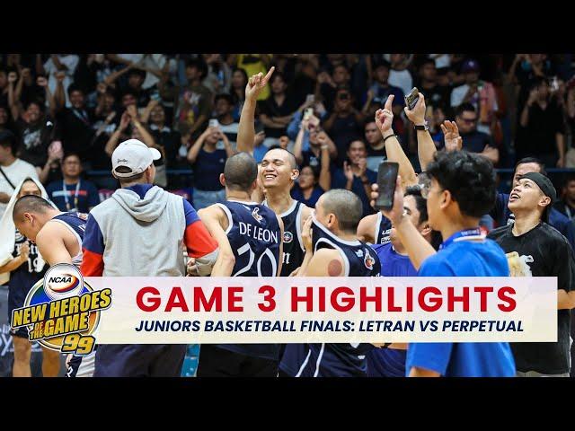 NCAA Jrs Basketball Letran vs. Perpetual (Finals Game 3 Highlights) | NCAA Season 99