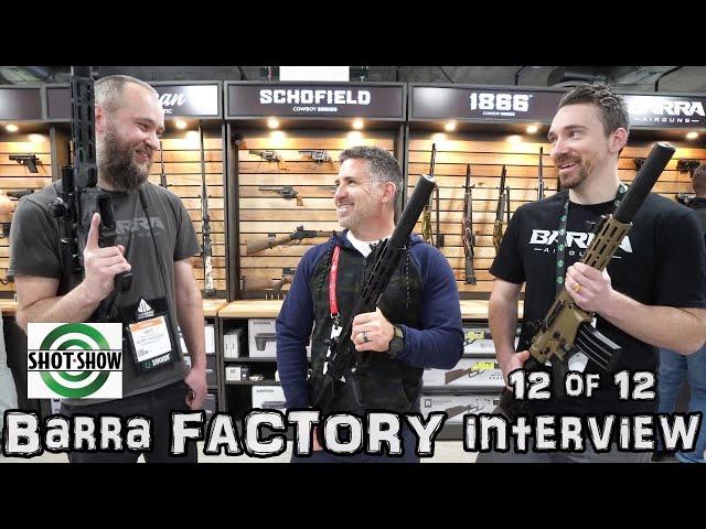 NEW Barra Airguns (FACTORY INTERVIEW) 400E Full-Auto BB Gun, 1886 Co2, 1100Z, 900 - SHOT Show 2023