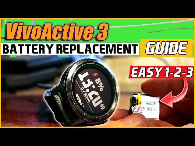 How to Replace a Battery in Garmin VivoActive 3 Smartwatch