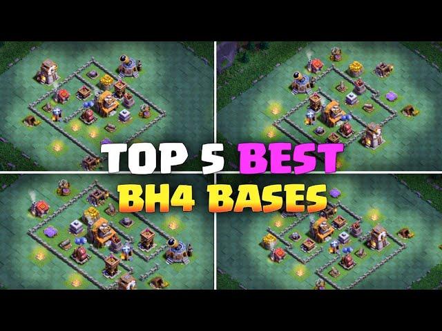 Best Bh4 base layout with link.Top5 New builder hall 4 bases.