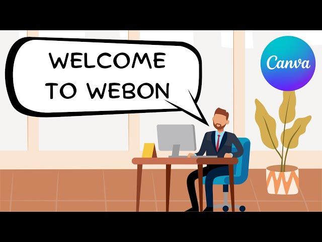 Cartoon Animation For Beginners : Animated Speech Bubble in Canva