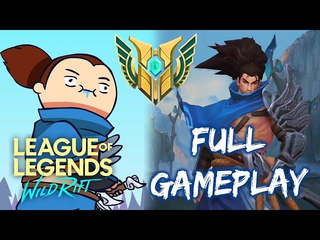 LoL Wild Rift YASUO is FUN! - Full Gameplay [Alpha test]