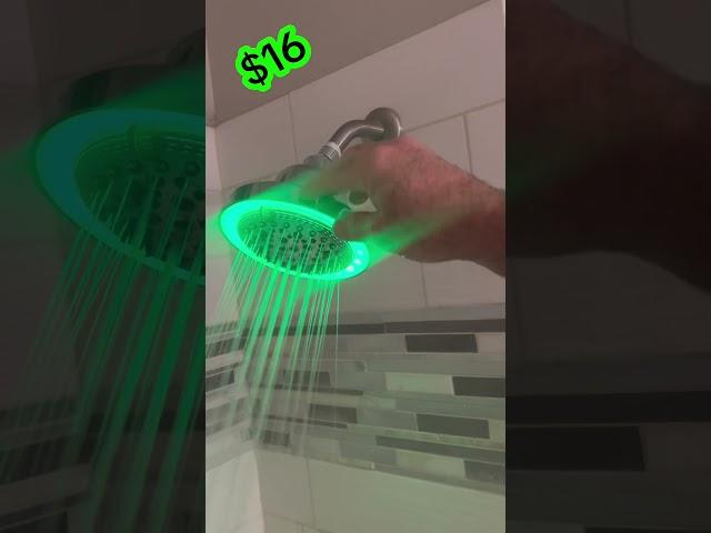 LED light up showerhead #BathroomDecor #Shower