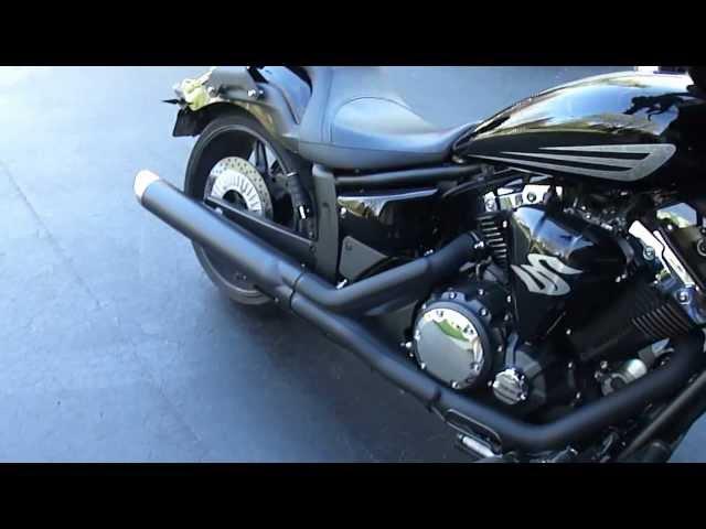 M4H01345.MP4 Yamaha Stryker Cobra Slip-On and Mempis Shades Batwing