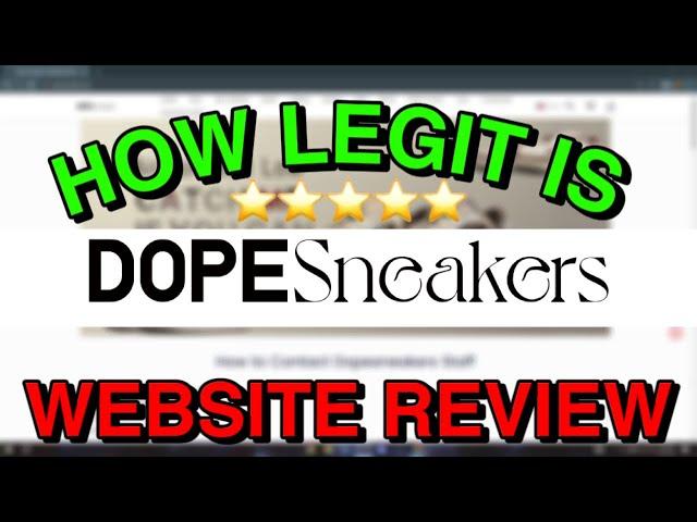 THIS WEBSITE HAS 1:1 QUALITY REPS | Dopesneakers.vip | DETAILED REVIEW + USE CODE “RBX” 