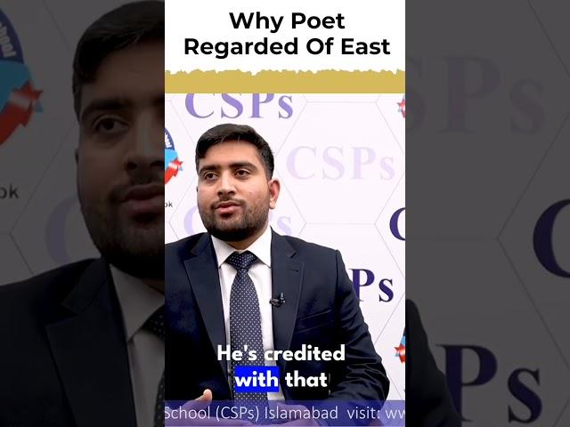 Do You Know Who Is Called Poet Of East ?