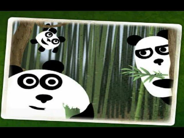 3 pandas walkthrough - cartoon movie game for kids