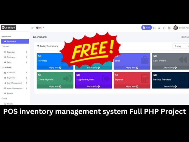 Complete POS Management Script in PHP MySQL | Free Source Code Download