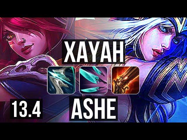 XAYAH & Zyra vs ASHE & Maokai (ADC) | 11/0/5, 68% winrate, Legendary | KR Master | 13.4