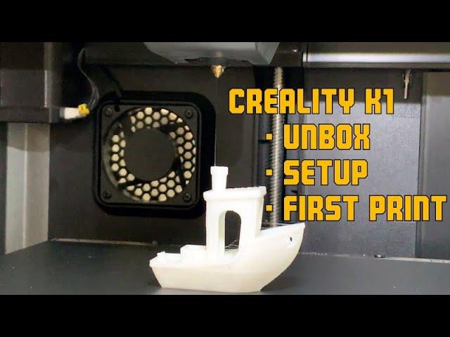 Creality K1 Unbox, Setup, and First Print!