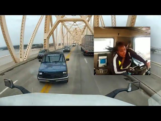 Dashcam shows Louisville bridge crash that left semi hanging over Ohio River