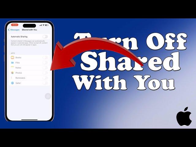 How To Turn Off Shared With You On iPhone