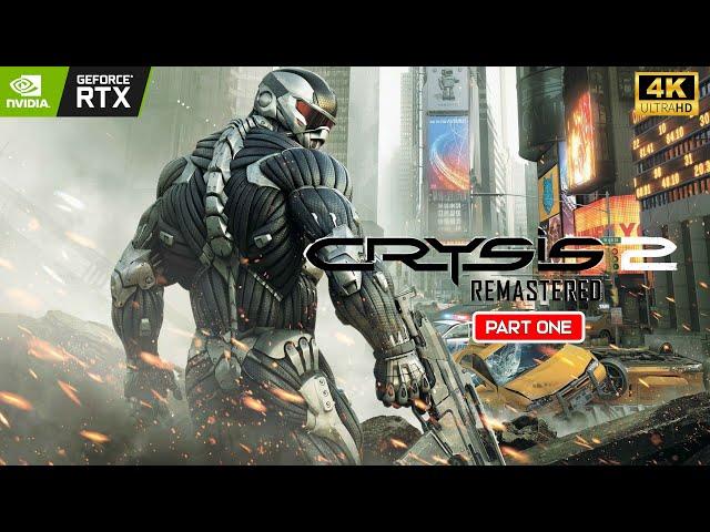 Crysis 2 Remastered Gameplay Walkthrough Part 1 FULL GAME [4K 60FPS PC RTX] - No Commentary
