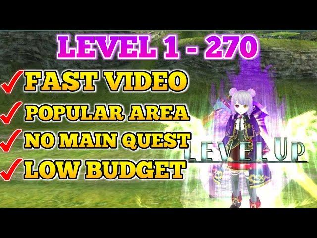 Most Time Efficient Leveling Guide 1 -270 Without MainQuest(MQ) in Toram Online (2023)