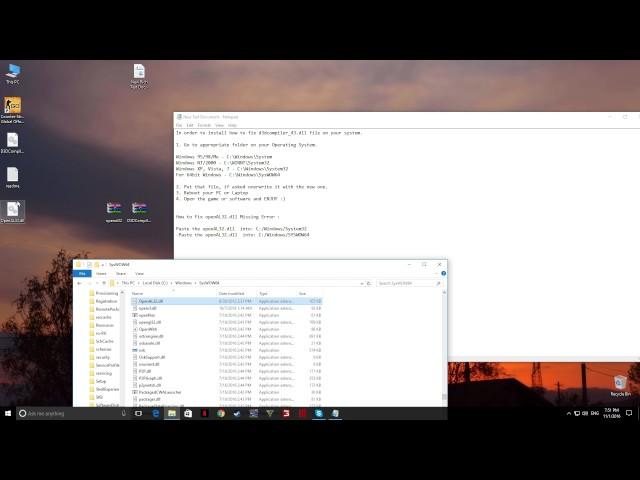 HOW TO FIX ERROR OpenAL32.dll and d3dcompiler_46.dll IN FARMING SIMULATOR 2017