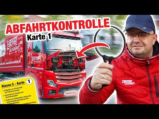 Abfahrtskontrolle LKW Karte 1 (Klasse C / CE) | Fischer Academy - Die Fahrschule