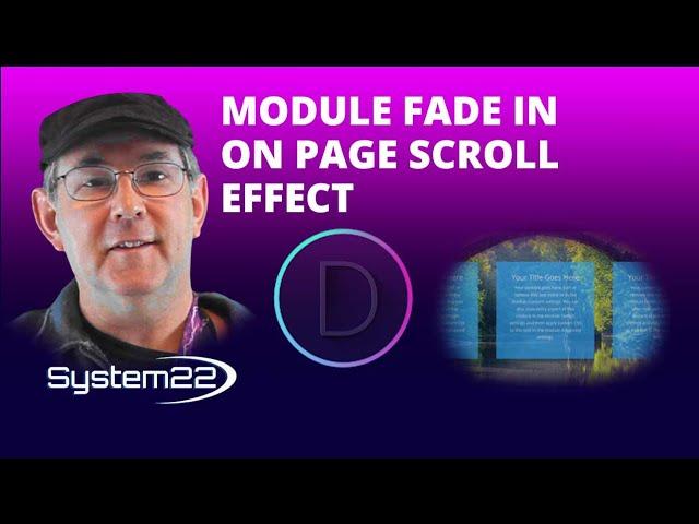 Divi Theme Module Fade In On Page Scroll Effect 