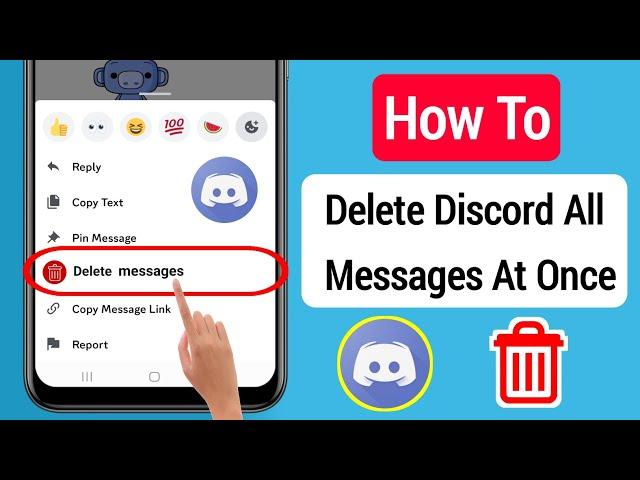 How To Delete Discord All Messages At Once in Mobile (2023) || Delete Discord All Chat