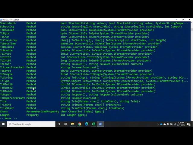 Using variables in PowerShell