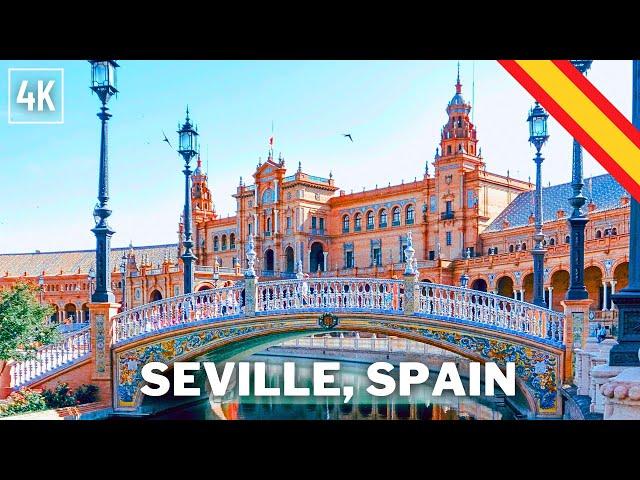 Seville Spain Walking Tour 2024 | 4K