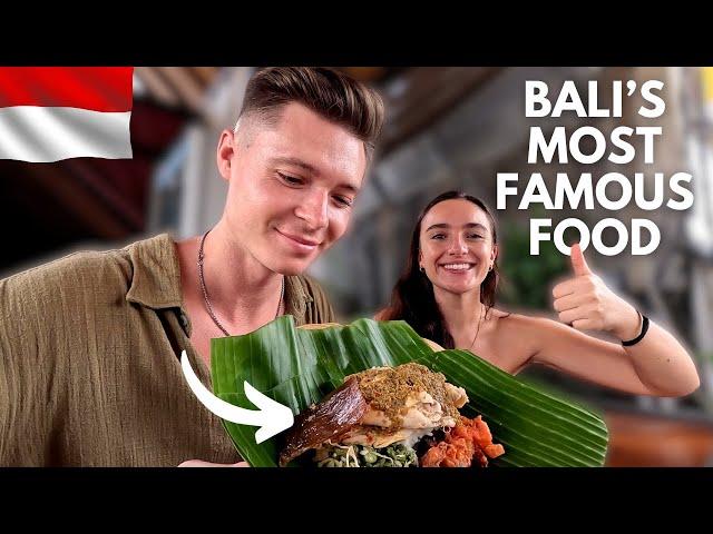 FIRST TIME Eating Babi Guling & Indonesian Street Food Market 