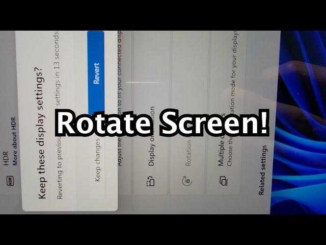 How to Rotate Screen on Windows 11 or 10 PC