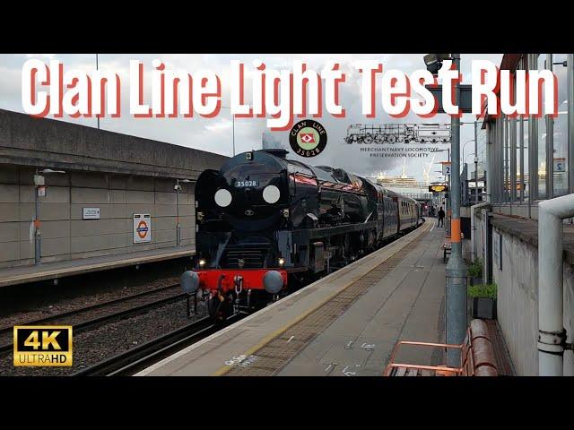 35028 "Clan Line" Light Test Run (19th April 2024)