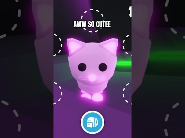 Making my snow cat neon #roblox #adoptme #adoptmegame #robloxadoptme #adoptmepets