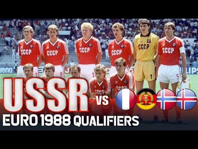 SOVIET UNION Euro 1988 Qualification All Matches Highlights | Road to West Germany