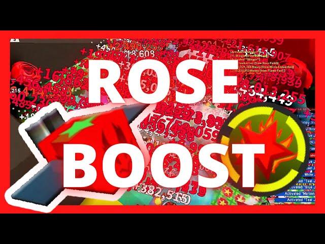 ROSE FIELD BOOST *WITH ZANPREZ* | Roblox Bee Swarm Simulator