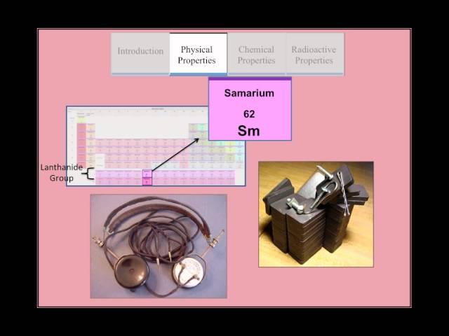 Chemistry Elemental Minute: Samarium (Overview)