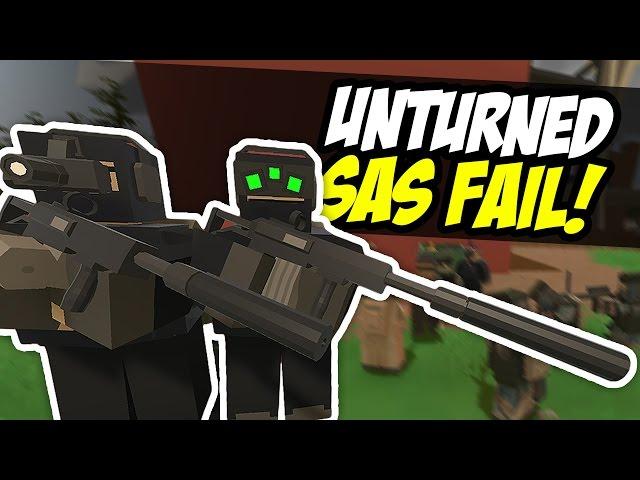 SAS HOSTAGE MISSION - Unturned RP/PVP (Funny Moments) ft. MTN