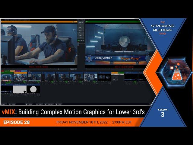 vMIX: Building Complex Motion Graphics for Lower 3rd’s