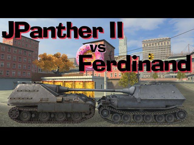 WOT Blitz Face Off || JPanther II vs Ferdinand