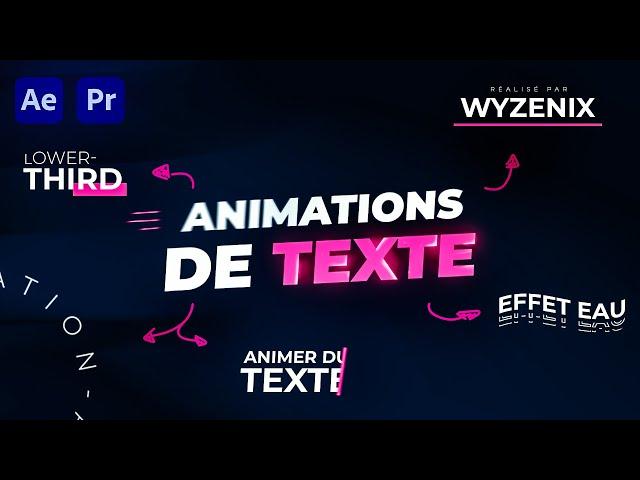 Text Animation (After Effects and Premiere Pro)