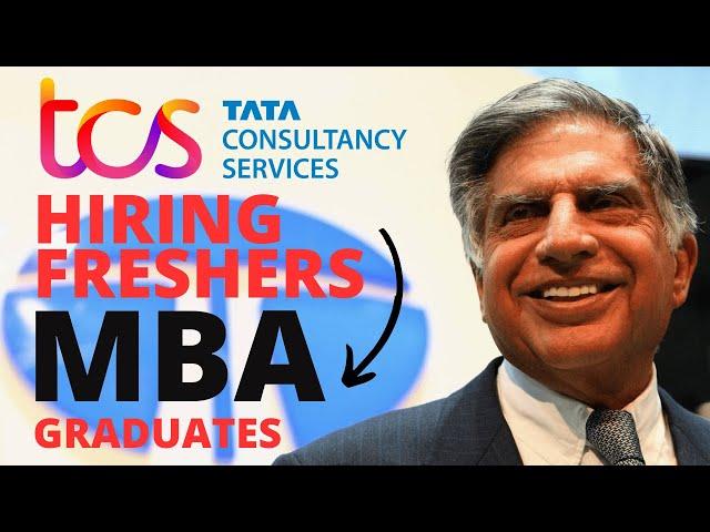 TCS Hiring Freshers MBA Graduates 2023 & 2024 Batch Students #tcs #tcsjob