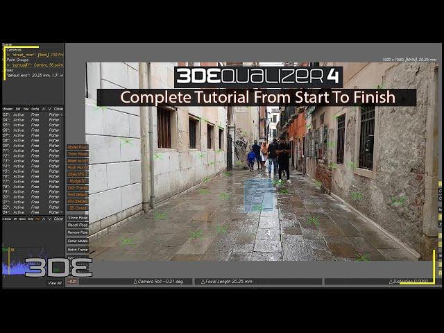 3DEqualizer - 3D Equalizer Tutorial Start To Finish | Camera Tracking in 3D Equalizer