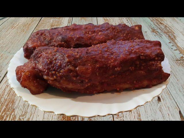 Man Preparing Delicious Meat with Jam