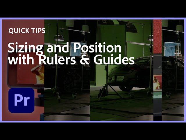 Quick Tips for Premiere Pro - Using Rulers & Guides with Mango Street | Adobe Video