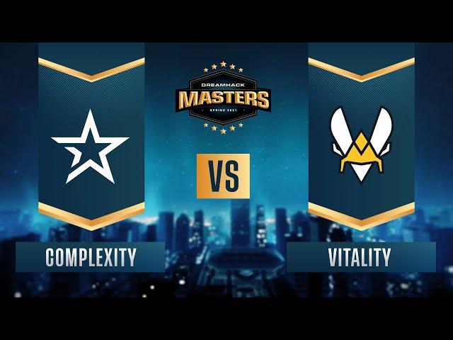 CS:GO - Complexity vs. Vitality [Nuke] Map 1 - DreamHack Masters Spring 2021 - Group B