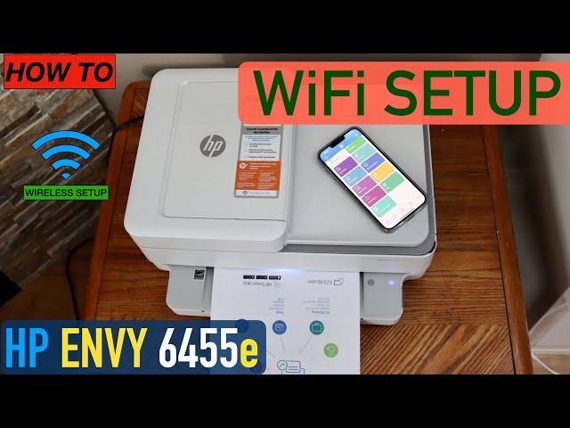 HP Envy 6455e Printer WiFi Setup.