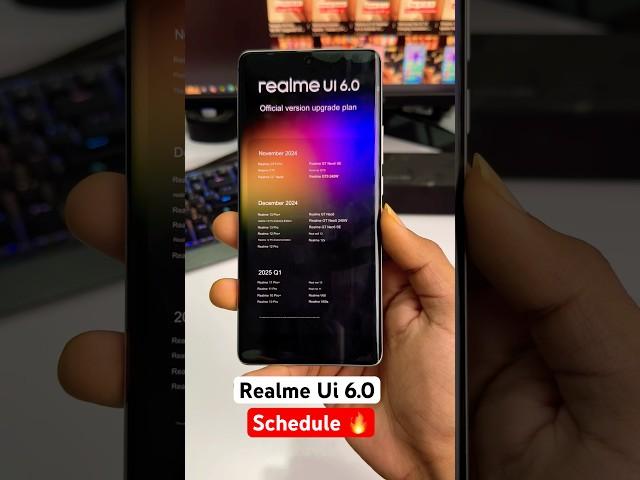 Realme Ui 6.0 Update Schedule (Android 15) 