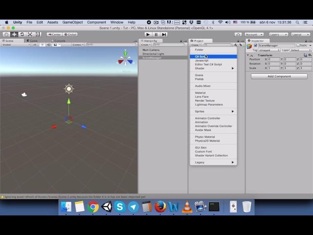 Unity C# How to switch from one scene to another