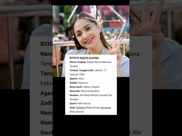 NAGITA SLAVINA, Biodata Terbaru #raffiahmad #raffinagita #nagita