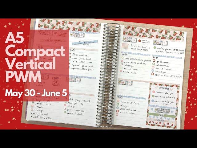 A5 Compact Vertical PWM | May 30 - June 5 | Erin Condren