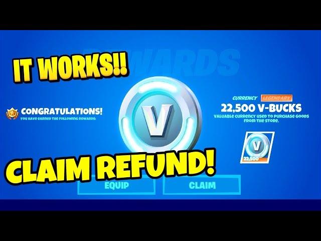 How to REFUND Fortnite Account! (FREE MONEY)